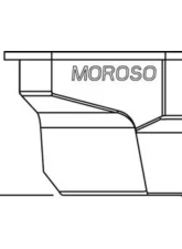 Moroso Subaru EJ20/EJ22/EJ25 Deep Wet Sump 6qt 6-15/16in Aluminum Oil Pan                                     - 20968 - Image 3