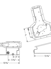 Moroso Lotus/Toyota 1ZZ/2ZZ Road Race Baffled Wet Sump 6qt Stock Depth Aluminum Oil Pan                                     - 20970 - Image 2