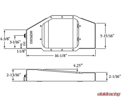 Moroso Nissan SR20 RWD Road Race Baffled Wet Sump 4.75qt Stock Depth Aluminu Oil Pan - 20975