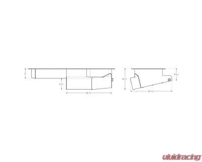 Moroso Datsun/Nissan L24/L26/L28 Road Race Baffled Wet Sump 7qt 6.25in Steel Oil Pan - 20976