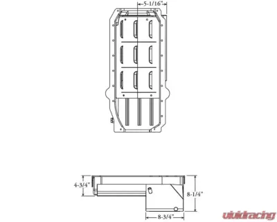 Moroso Pre-85 Chevrolet Small Block/Dart SHP Power Pouch Wet Sump 7qt 8.25in Steel Oil Pan - 21017