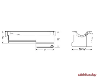 Moroso Chevrolet Big Block Mark IV Drag Race Baffled Power Pouch Wet Sump 7qt 8in Steel Oil Pan - 21048