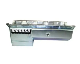 Moroso Chevrolet Big Block Mark IV Drag Race Baffled Power Pouch Wet Sump 7qt 8in Steel Oil Pan