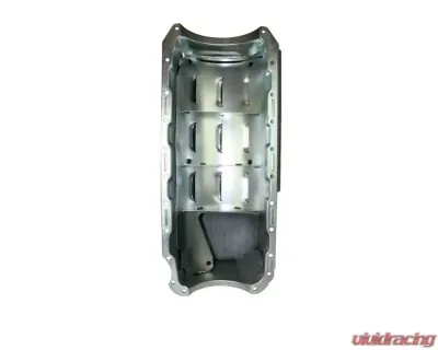 Moroso Chevrolet Big Block Mark IV Drag Race Baffled Power Pouch Wet Sump 7qt 8in Steel Oil Pan - 21048