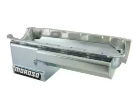 Moroso Chevrolet Big Block Mark IV Drag Race Baffled Power Pouch Wet Sump 6-7qt 8in Steel Oil Pan