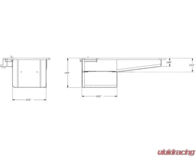 Moroso Fabricated Drag Race Baffled 7qt 7.5in Aluminum Oil Pan GM LS/COPO Camaro 2002-2015 - 21151