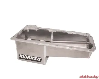 Moroso Drag Race Baffled Wet Sump 7qt 7.5in Aluminum Oil Pan GM LS COPO Camaro w/Rear Sump 2016+ - 21153
