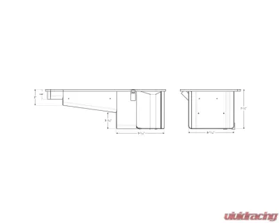 Moroso Drag Race Baffled Wet Sump 7qt 7.5in Aluminum Oil Pan GM LT COPO Camaro w/Rear Sump 2016+ - 21154