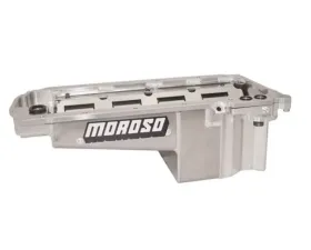 Moroso Drag Race Baffled Wet Sump 7qt 7.5in Aluminum Oil Pan GM LT COPO Camaro w/Rear Sump 2016+