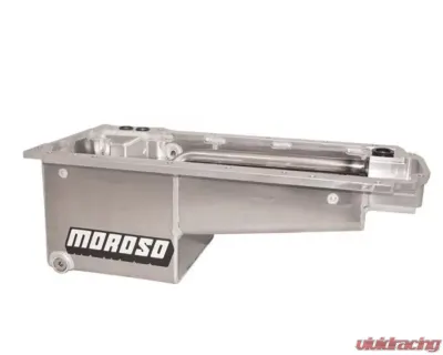 Moroso Drag Race Baffled Wet Sump 7qt 7.5in Aluminum Oil Pan GM LT COPO Camaro w/Rear Sump 2016+ - 21154