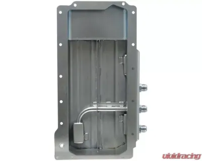 Moroso Fabricated Dry Sump 4in Steel Oil Pan GM LS w/Three Right Side Pick Ups - 21156