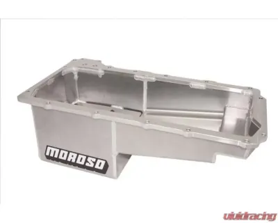 Moroso Drag Race Baffled Wet Sump 7qt 7.5in Aluminum Oil Pan GM LS COPO Camaro w/Rear Sump 2012-2015 - 21158