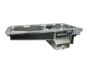 Moroso Road Race Baffled Wet Sump 7qt 6in Aluminum Oil Pan GM LS Swap w/Spin-On Oil Filter Adapter