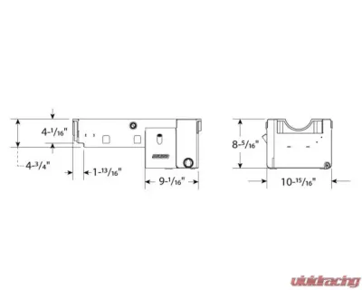 Moroso Wet Sump 8qt 8.25in Alum Oil Pan Pre-85 Chevrolet Small Block/Dart w/-16An External Pick Up - 21240