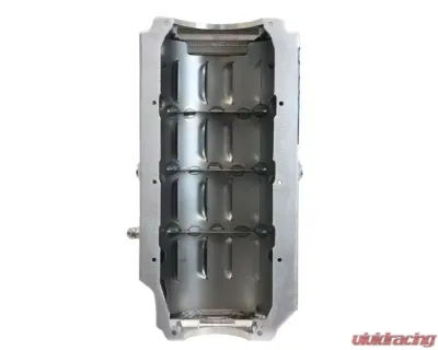 Moroso Wet Sump 8qt 8.25in Alum Oil Pan Pre-85 Chevrolet Small Block/Dart w/-16An External Pick Up - 21240