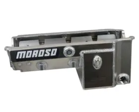 Moroso Wet Sump 8qt 8.25in Alum Oil Pan Pre-85 Chevrolet Small Block/Dart w/-16An External Pick Up