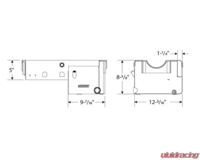 Moroso Wet Sump 8qt 8.5in Alum Oil Pan Dart/Rocket SBC w/-16An External Pick Up - 21248