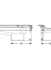 Moroso Wet Sump 7qt 7.5in Steel Oil Pan Pre-80 Chevrolet SBC w/Driver Side Dipstick                                     - 21316 - Image 2