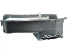Moroso Wet Sump 7qt 7.5in Steel Oil Pan Chevrolet SBC w/Passenger Side Dipstick 1980-1985