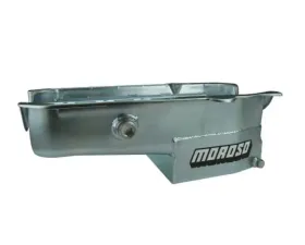 Moroso Wet Sump 7qt 7.5in Steel Oil Pan Chevrolet SBC w/1in Inspection Bung 1986+