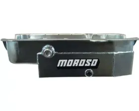 Moroso Wet Sump 8qt 6.5in Steel Oil Pan Chevrolet SBC w/1in Inspection Bung 1980-1985