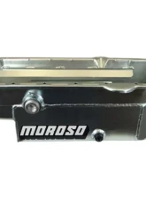 Moroso Wet Sump 8qt 6.5in Steel Oil Pan Chevrolet SBC w/1in Inspection Bung 1986+                                     - 21327 - Image 3