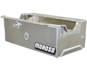 Moroso Wet Sump 9.5qt 7.25in Aluminum Oil Pan Pre-85 Chevrolet SBC w/o Cross Member