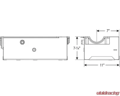 Moroso Wet Sump 9.5qt 7.25in Aluminum Oil Pan Pre-85 Chevrolet SBC w/o Cross Member - 21330