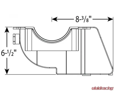 Moroso Sprint Car Dry Sump 6.5in Aluminum Oil Pan Donovan H/C 410 Small Block w/Three Pick Ups - 21555