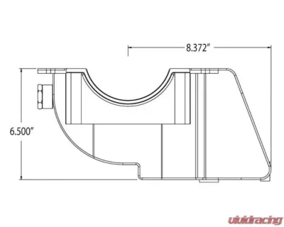 Moroso Sprint Car Dry Sump 6.5in Aluminum Oil Pan Pre-85 Chevrolet Small Block w/Three Pick Ups - 21553