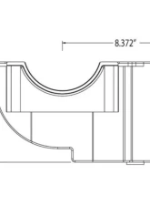 Moroso Sprint Car Dry Sump 6.5in Aluminum Oil Pan Pre-85 Chevrolet SBC w/Two Pick Ups                                     - 21554 - Image 2