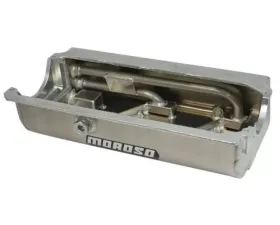 Moroso Sprint Car Dry Sump 6.5in Aluminum Oil Pan Pre-85 Chevrolet SBC w/Two Pick Ups