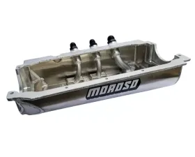 Moroso Dart/Rocket Spread Rail Dirt w/ Three Pick Ups Oil Pan