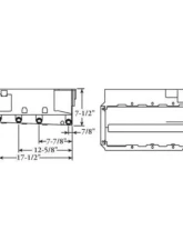 Moroso Drag Race Dry Sump 7.5in Aluminum Oil Pan Chevrolet Big Block Mark IV w/Four Pick Ups                                     - 21581 - Image 2