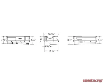 Moroso Dry Sump Aluminum Oil Pan Donovan 700/DRC2/Merlin Big Block w/Four Pick Ups & 2 Piece Seal - 21598