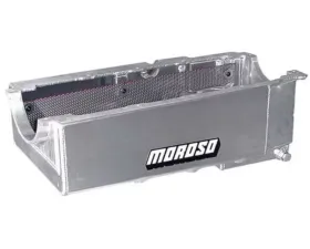 Moroso Kicked Out Wet Sump 6-7qt 8in Alum Oil Pan Chevrolet BBC Mark IV w/No Cross Member