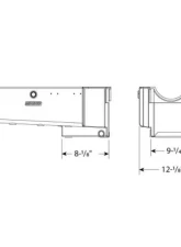 Moroso Kicked Out Wet Sump 6-7qt 8in Alum Oil Pan Chevrolet BBC Mark IV w/No Cross Member                                     - 21600 - Image 2