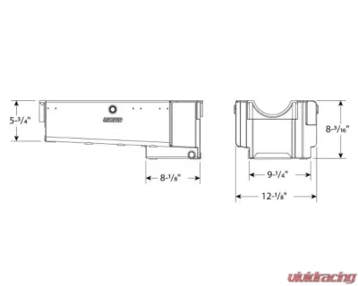 Moroso Kicked Out Wet Sump 6-7qt 8in Alum Oil Pan Chevrolet BBC Mark IV w/No Cross Member - 21600