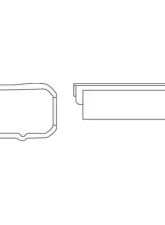 Moroso Marine Stroker Box Sump Flat Bottom 10qt 7.25in Steel Oil Pan Oldsmobile V-8 1965+                                     - 21631 - Image 2