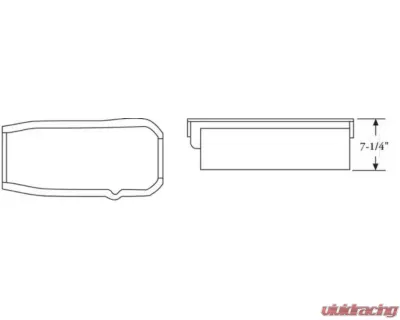 Moroso Marine Stroker Box Sump Flat Bottom 10qt 7.25in Steel Oil Pan Oldsmobile V-8 1965+ - 21631