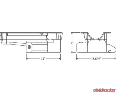 Moroso Wet Sump 7qt 7in Steel Oil Pan Chevrolet SBC/Dart w/2 Pc Seal & Low Clearance 1980-1985 - 21816