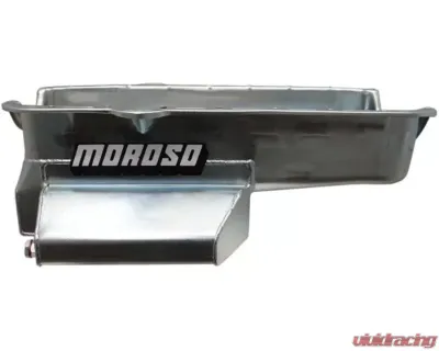 Moroso Wet Sump 7qt 7in Steel Oil Pan Chevrolet SBC/Dart w/2 Pc Seal & Low Clearance 1980-1985 - 21816