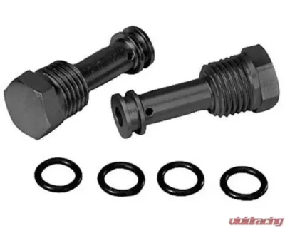 Moroso 2pc Chevrolet Big Block/Small Block Oil Restrictor Kit w/.0625in Orifice Diameter - 22010