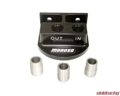 Moroso 13/16in & 3/4in & 22mm Oil Filters Remote Spin On Oil Filter Mount - 23767