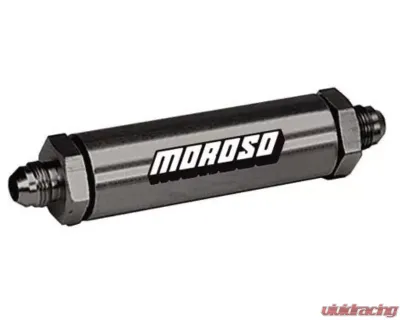 Moroso Aluminum In Line Screened -12An Oil Filter - 23860