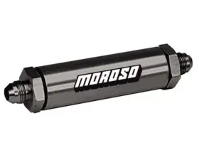 Moroso Aluminum In Line Screened -8An Oil Filter