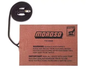 Moroso 400 Watts/110 Volt 36ft Cord 5in x 7in Self Adhesive External Heating Pad