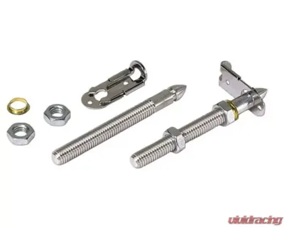 Moroso 2pc 3/8in Diameter Quick Release Hood Pin Set - 39010