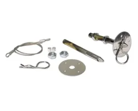 Moroso 2pc Steel 5in Pin 7/16in Diameter Chrome Hood Pin Set