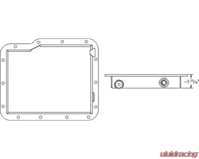 Moroso 1.83in Shallow GM Powerglide Transmission Pan - 42001
